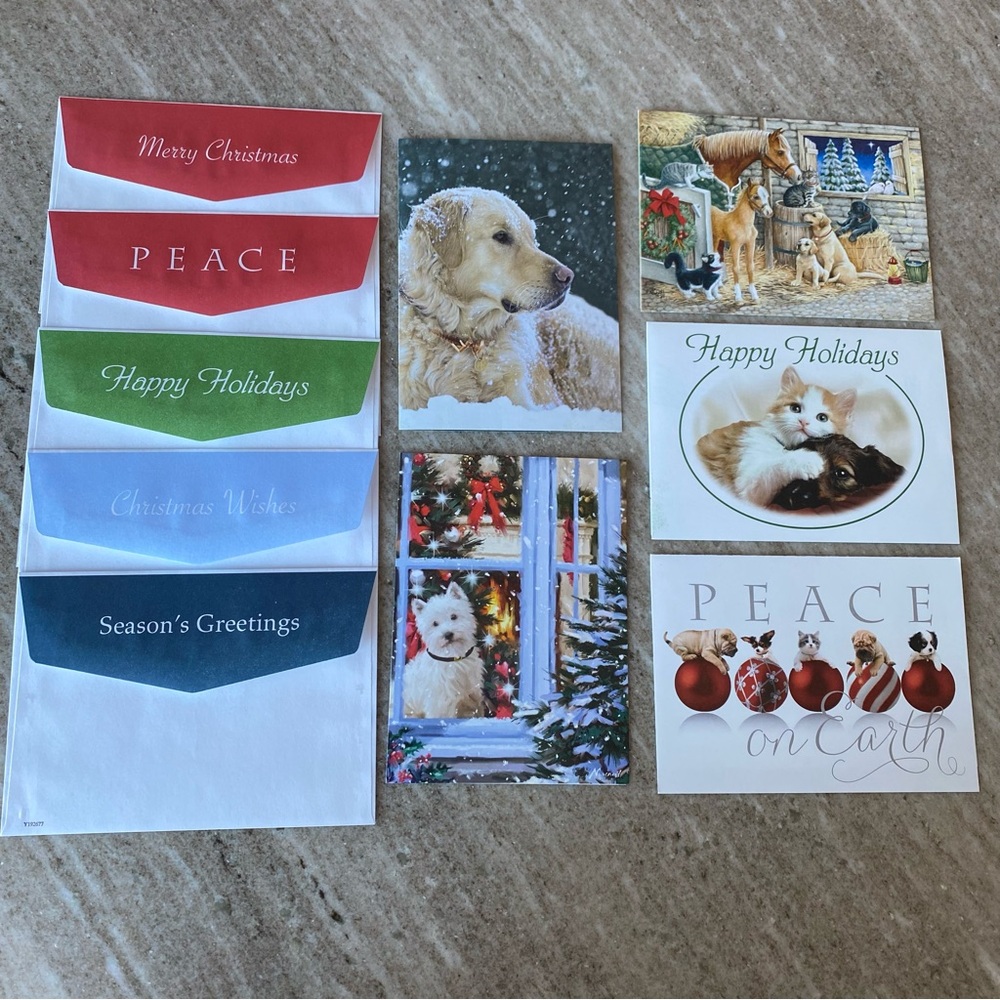 Assorted Christmas Winter Holiday Card & Gift Tag Bundle - 45 cards 16 gift tags - Picture 14 of 16
